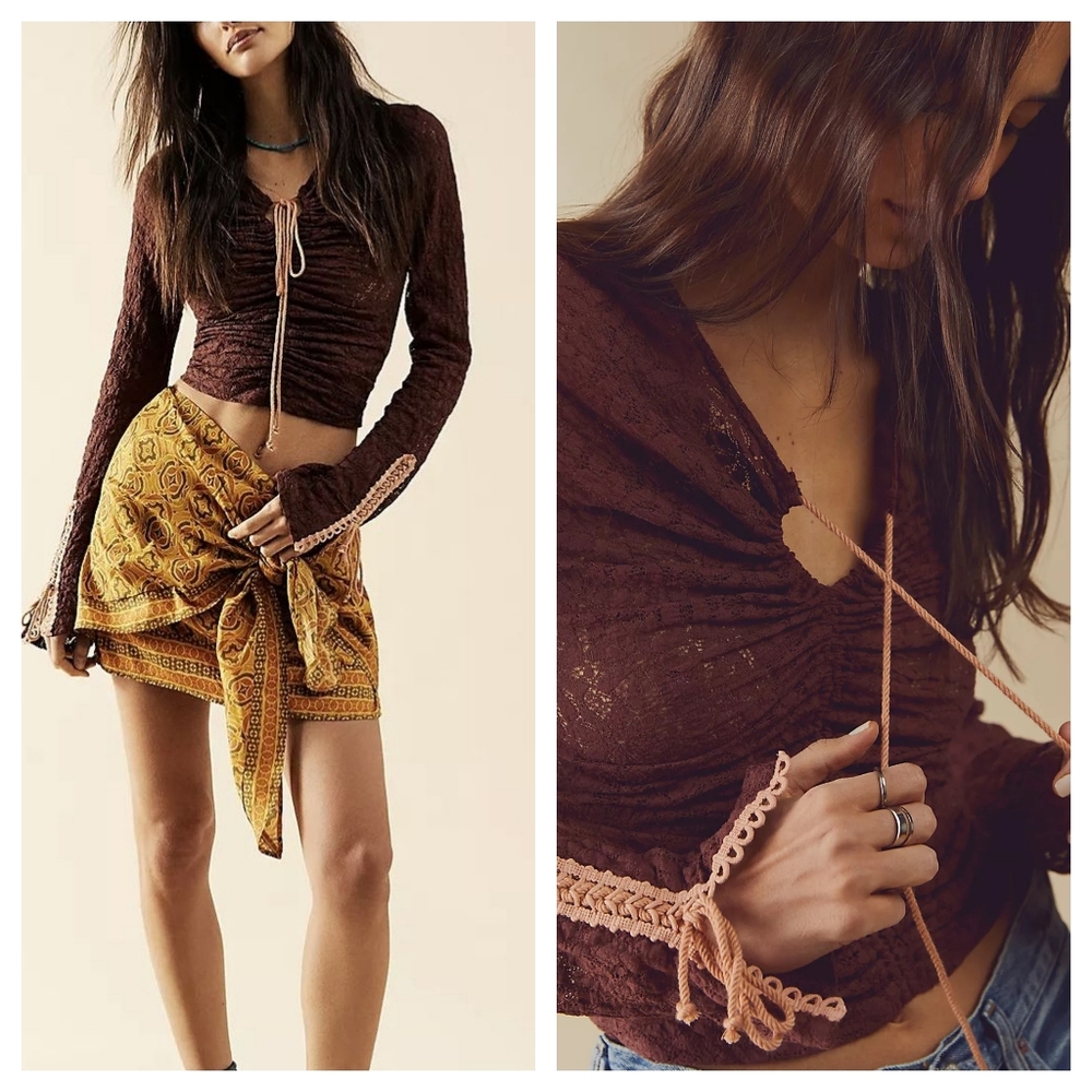 Free people lace top